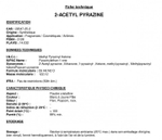2-ACETYL PYRAZINE 10% in DPG / 2-АЦЕТИЛ ПИРАЗИН CAS 22047-25-2