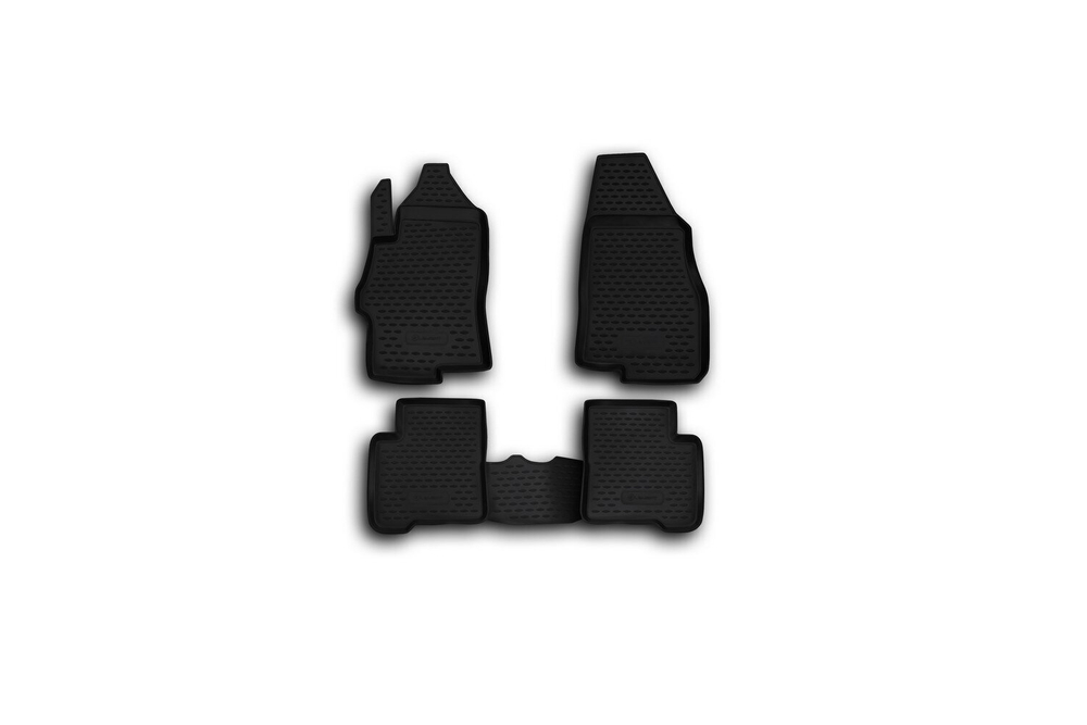 Коврики Standard, в салон FIAT Linea 2007- , 4 шт. (полиуретан, чёрные) Element.NLC.15.19.210