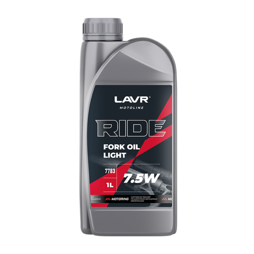 LAVR MOTO Вилочное масло RIDE Fork oil 7,5W, 1 л LN7783