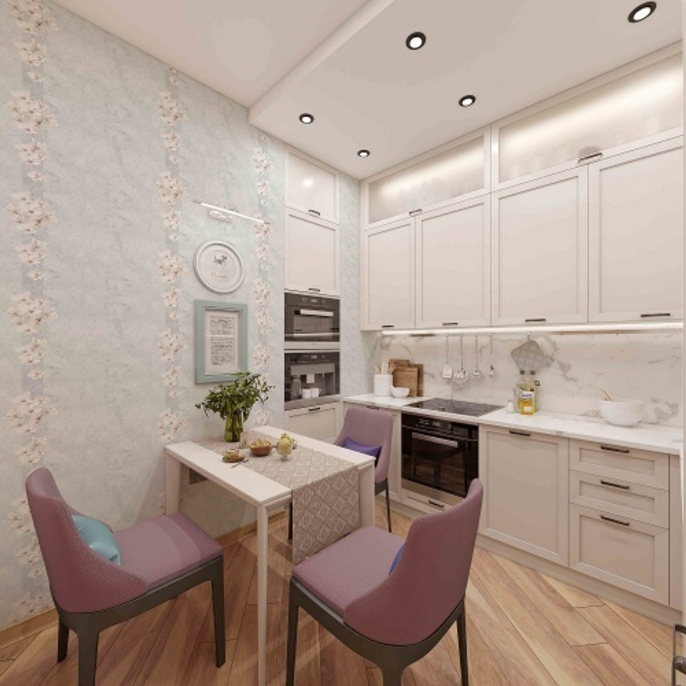 Панель ПВХ термопечать Альтера голубая 291 2700х250 мм