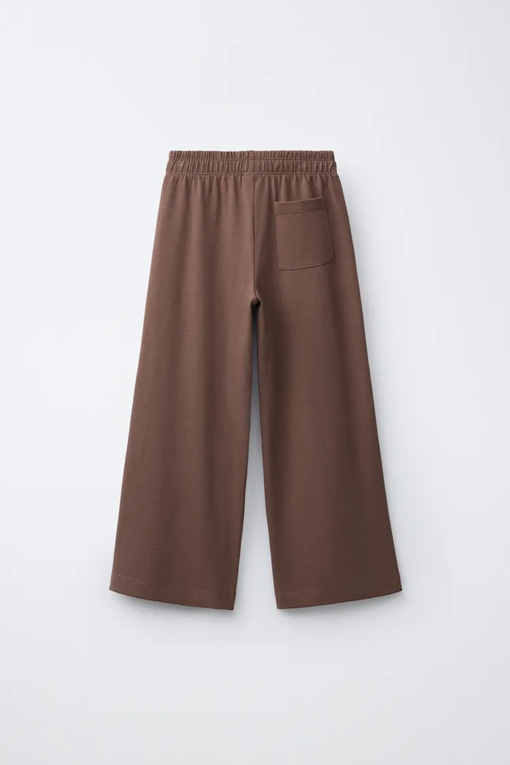 ZARA ПЛОТНЫЕ БРЮКИ WIDE LEG, КОРИЧНЕВЫЙ
