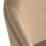 Стул-полукресло Emil бежевый с золотыми ножками