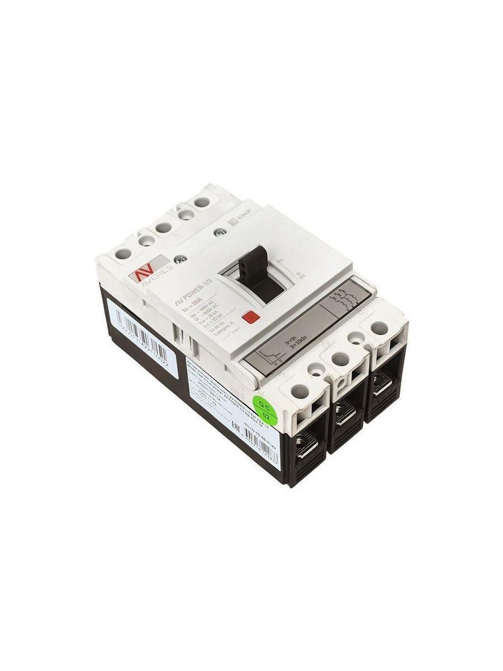 Выключатель автоматический 3п 50А 35кА AV POWER-1/3 TR AVERES EKF mccb-13-50-TR-av