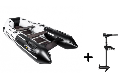 Ривьера 3600 СК слань+киль МАКСИМА + BST 55 L (комплект лодка + электромотор)