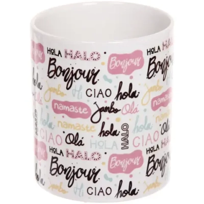 Кружка керамическая 330 мл «Яркие приветствия»