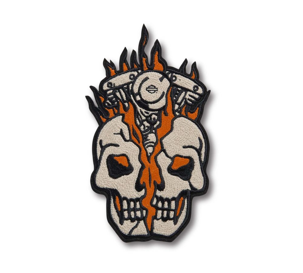 Нашивка Skull Bust Iron-On Patch Harley - Davidson