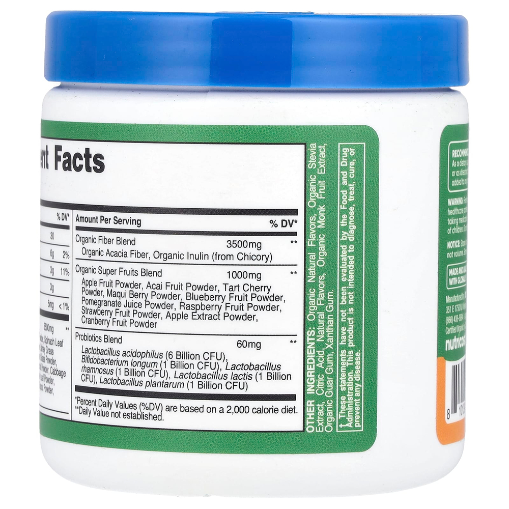 Nutricost, Органическая суперзеленая, апельсин и восход солнца, 114 г (4,1 унции)