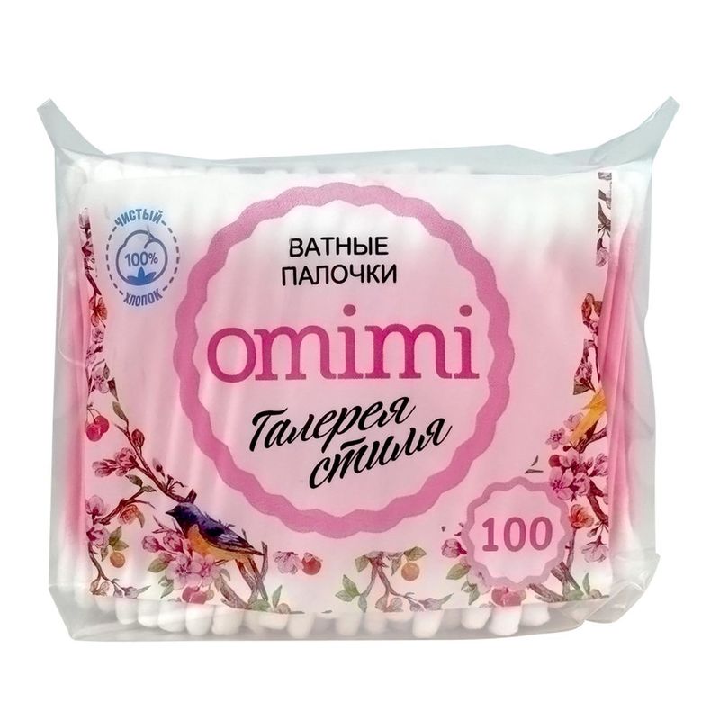 Палочки ватные OMIMI Галерея стиля 100 шт/упак