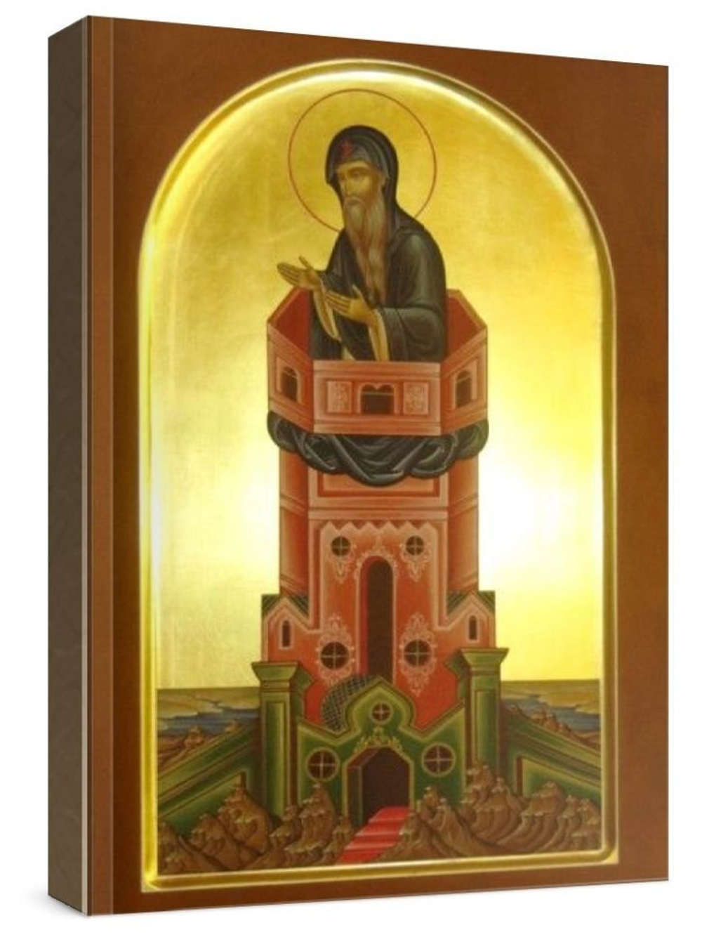 Никита Столпник (рукописная икона)