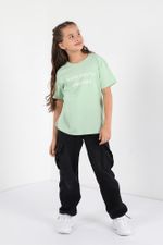 Фуфайка (футболка) для девочки Кэш-1 Виотекс ЗЕЛЁНЫЙ