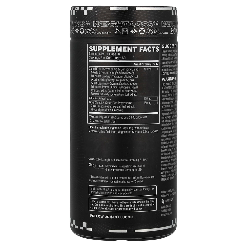 C4 / Cellucor, Super HD®, 60 капсул