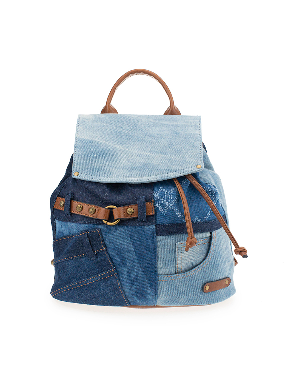 25035/42 Рюкзак жен., иск.кожа + текстиль