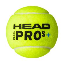 Мяч для падела HEAD Padel Pro S+, 540303, уп.3 шт, войлок,нат.резина,желтый