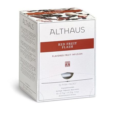 Чайный напиток фруктовый Althaus Red Fruit Flash Pyra Pack в пирамидках, 15 шт