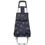 Тележка хозяйственная с сумкой (92*27*33см, колеса 16см,грузоподъемность до 30 кг.) грибы DC308