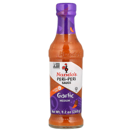 NANDO'S, Соус пери-пери, чеснок, средний, 260 г (9,2 унции)