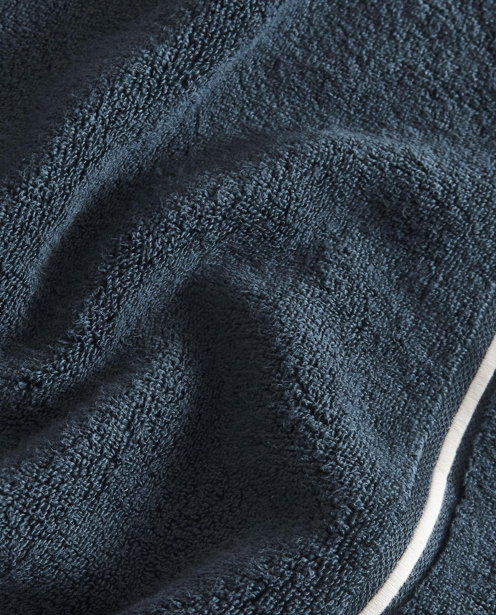 Zara Home - Банное полотенце с вышитым бордюром, синий , 30х50 см