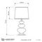 Настольная лампа Lumina Deco Briston LDT 303 F.GD+WT