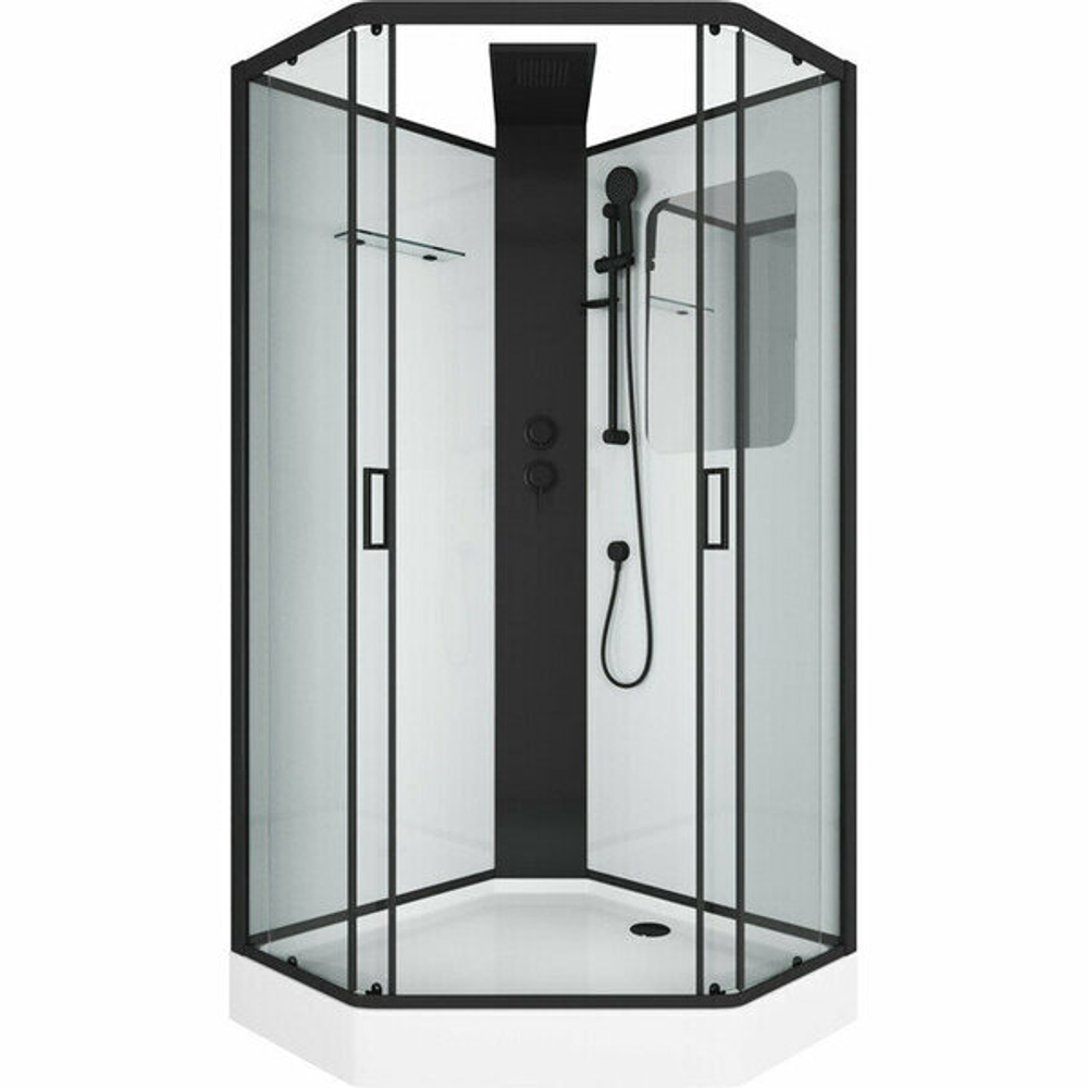 Душевая кабина Grossman Elegans GR250D (100х100х217) дверь раздвижная,5 мест