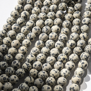 Аплит сатиновый натуральный (Яшма далматин), 8,6мм, шар