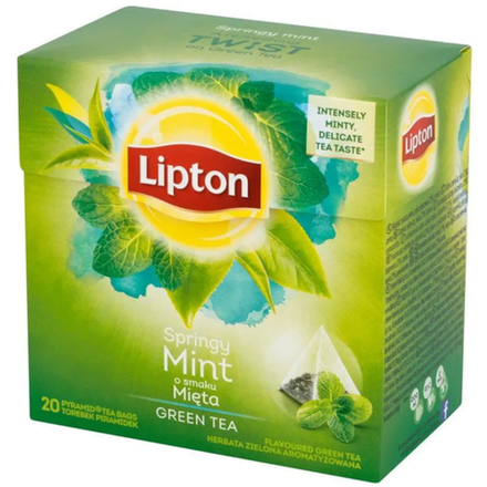 Чай Lipton зеленый Мята  20 пакетиков