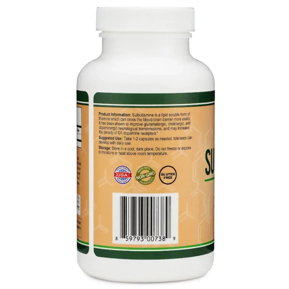 Double Wood Supplements - Sulbutiamine 90 capsules