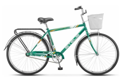 Дорожный велосипед STELS Navigator 300 Gent 28"(корзинка)1ск ,цвет ЗЕЛЁНЫЙ