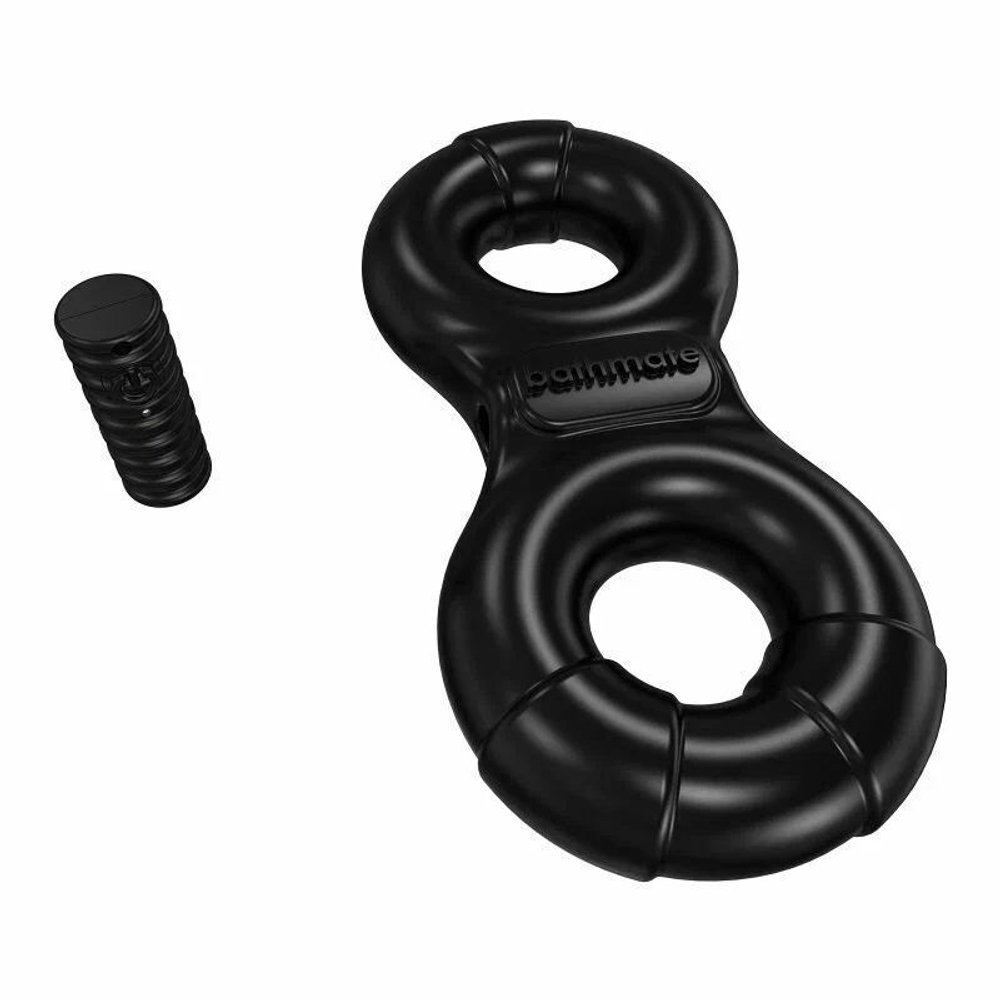 Чёрное эрекционное виброкольцо Eight (Цвет: черный)