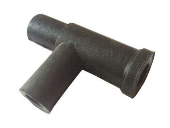 Патрубок для крышки ведра резиновый 3х концевой ДПР 31.004