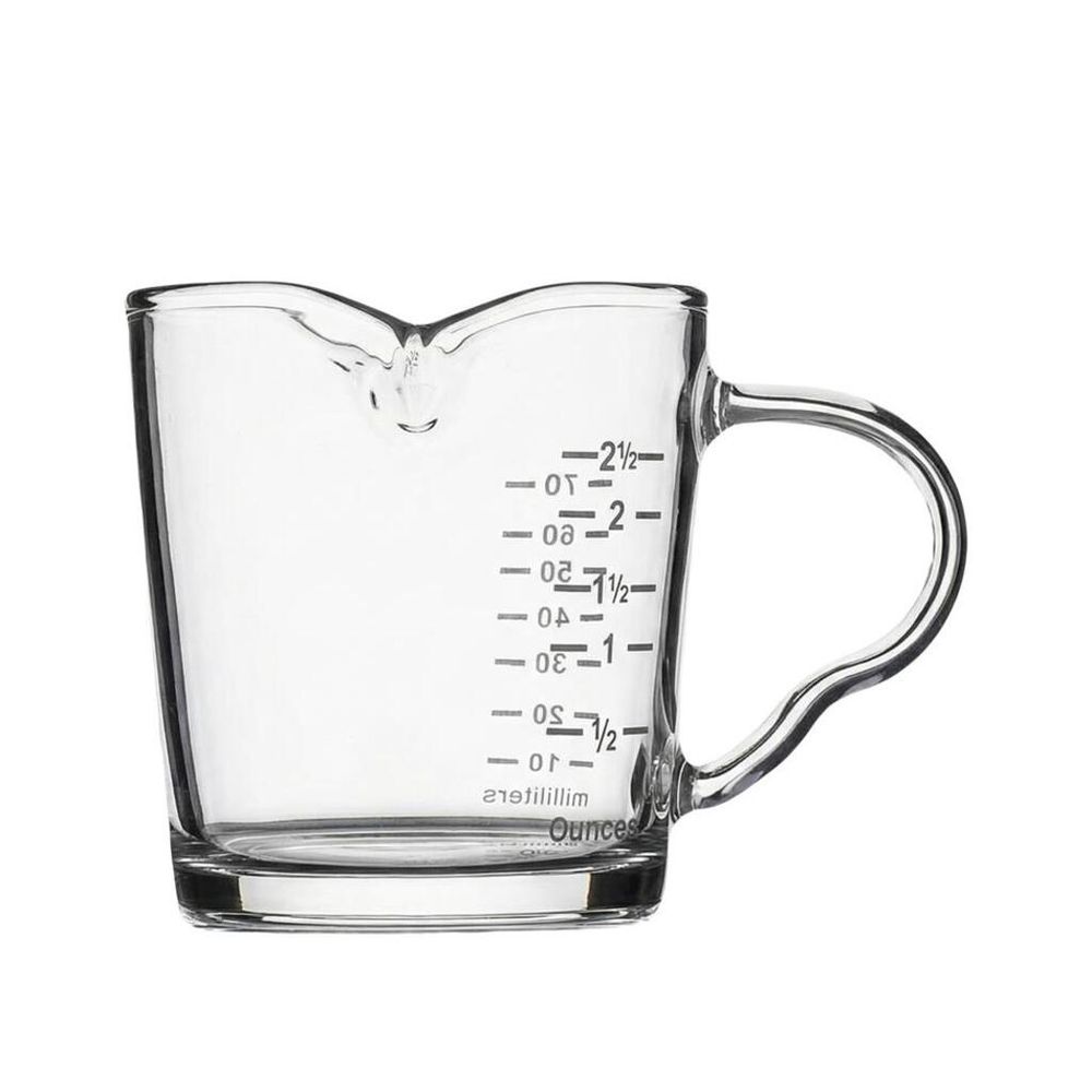 Мерный шот для кофе 10/20/30/40/50/60/70 мл 6*8 см h6 см стекло с ручкой P.L.- Barbossa