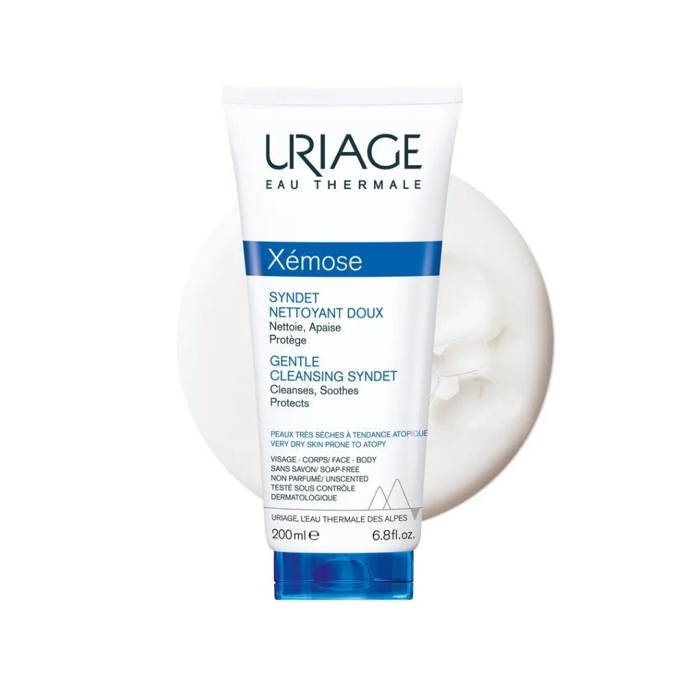 Uriage Xemose Gentle Cleansing Syndet Мягкий очищающий гель, 200 мл