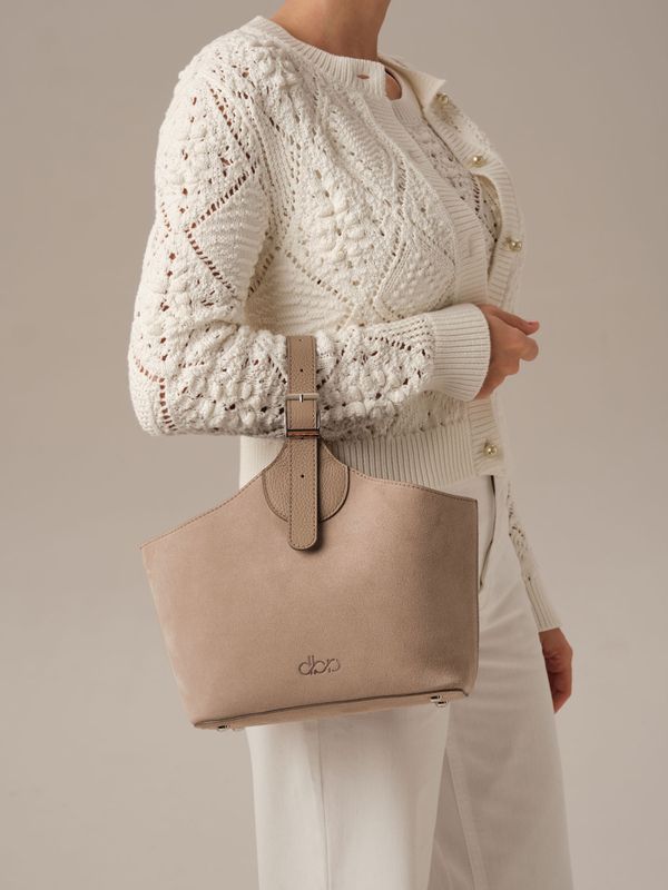 Замшевая сумка DBR Provence 31398 ваниль