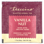 Teeccino, чай из обжаренных трав, ваниль и орех, без кофеина, 10 чайных пакетиков, 60 г (2,12 унции)