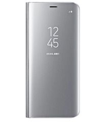 Чехол-книжка Clear View для Samsung Galaxy A10s (Серебристый)