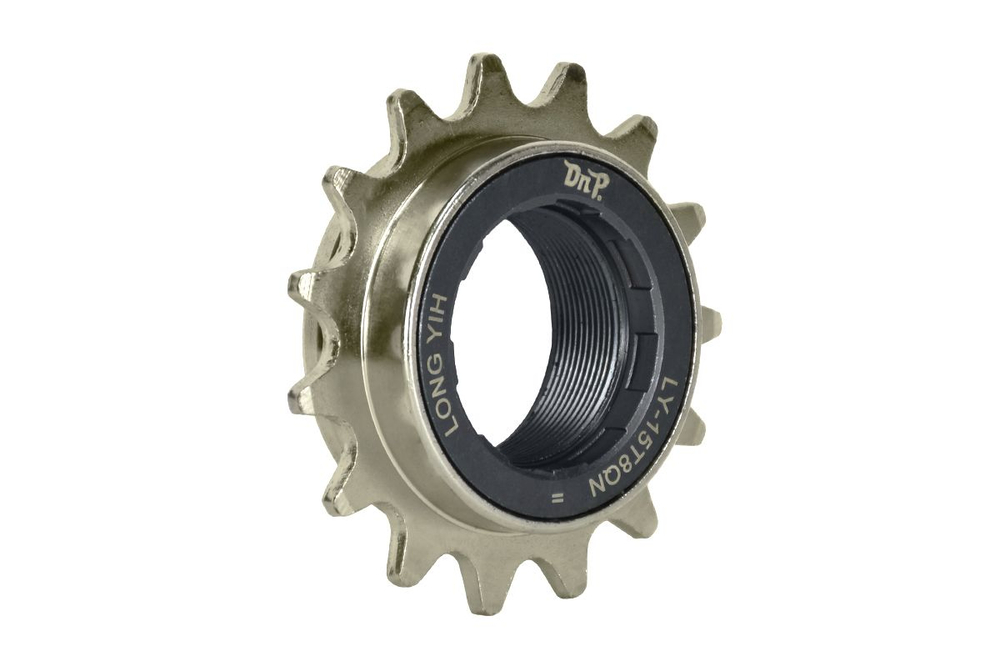 Трещотка BMX DNP LY-15T8QN, 1/2х1/8 15T, резьба M30х1, Cro-Mo, 30 кликов, 8-шлицев, никелированная
