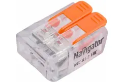 Клемма Navigator NTC-R1 2*2,5 оранжевые рычаги 30412
