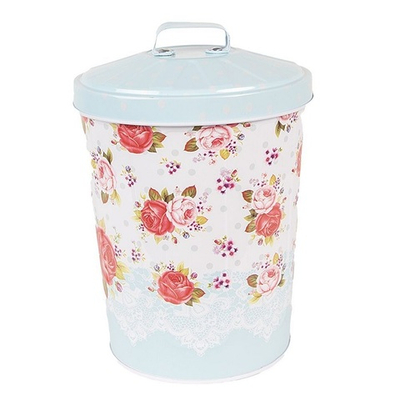 Ведро для мелкого мусора "Шебби шик" 15x20см Металл