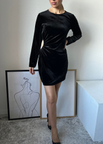 Бархатное платье Zara, S