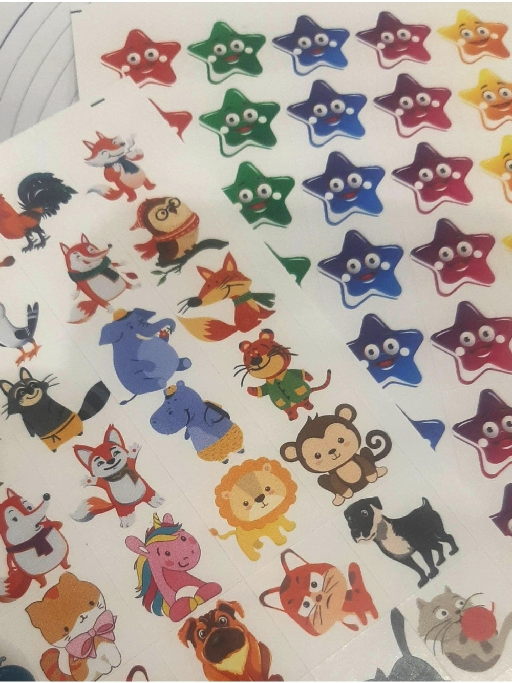 Детские поощрительные наклейки оценки для школы и дома