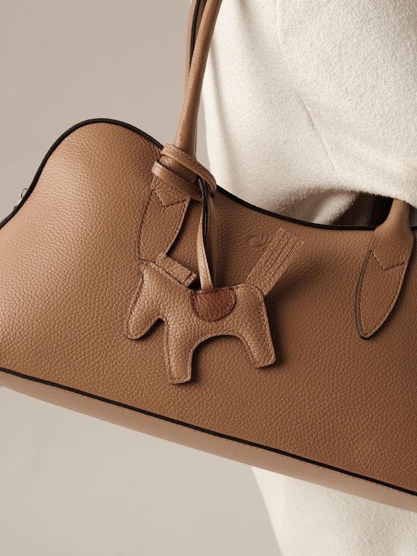 Кожаная сумка Jockey DBR 31168 коричневый капучино