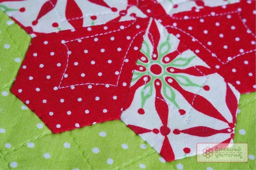 Шаблон для стежки "Снежинка"  (арт. T10)