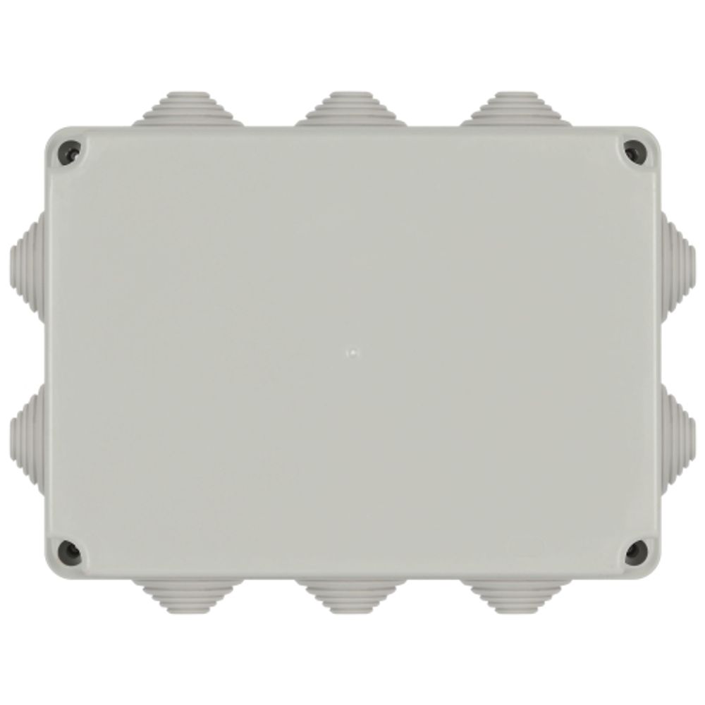 Распаячная коробка ЭРА KORv-190-140-120-10g ОП серая 190х140х120мм на винтах 10 гермовводов IP55