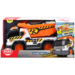 Dickie Action Series - Самосвал 30 см со светом и звуком + аксессуары для песка 3306025 / артикул   3306025  / GTIN 4006333088650