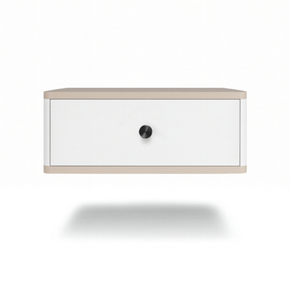 Тумба прикроватная подвесная ROYAL 5300 эко (Макиато-р.черная)