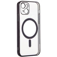 Силиконовый чехол J-case с магнитом (MagSafe) для iPhone 13 (6.1) 2021 (Черный)