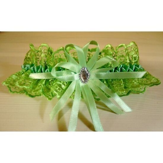 Подвязка салатовая SvetikFantasy, 6,8см №4802.75