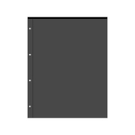 Лист для банкнот на 1 ячейку (184*248). OPTIMA 200*250. На черной основе (двухстронний)