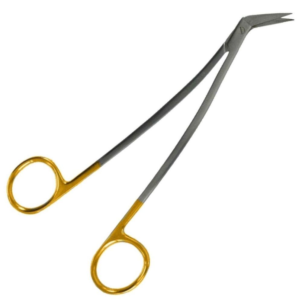Ножницы Lockin, угловые с изогнутой ручкой, длина 16см.