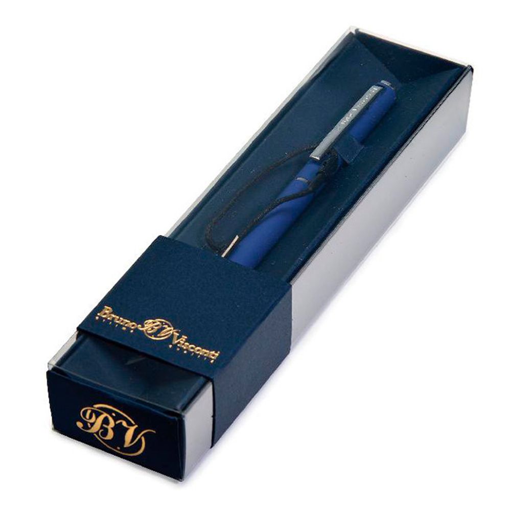 Ручка шариковая подарочная в футляре БРУНО ВИСКОНТИ 0,7 мм синяя син. корп. Палермо (20-0250/075)