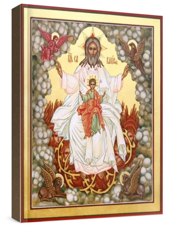 Новозаветная Троица - Отечество (рукописная икона)